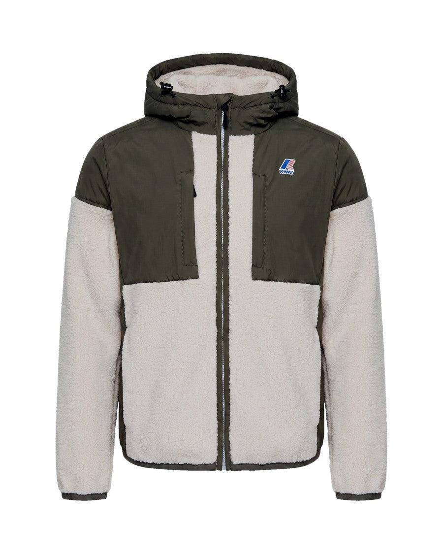 K-Way Sherpa Effect Jacket With Micro Ripstop Inserts And Primaloft® Insulation
