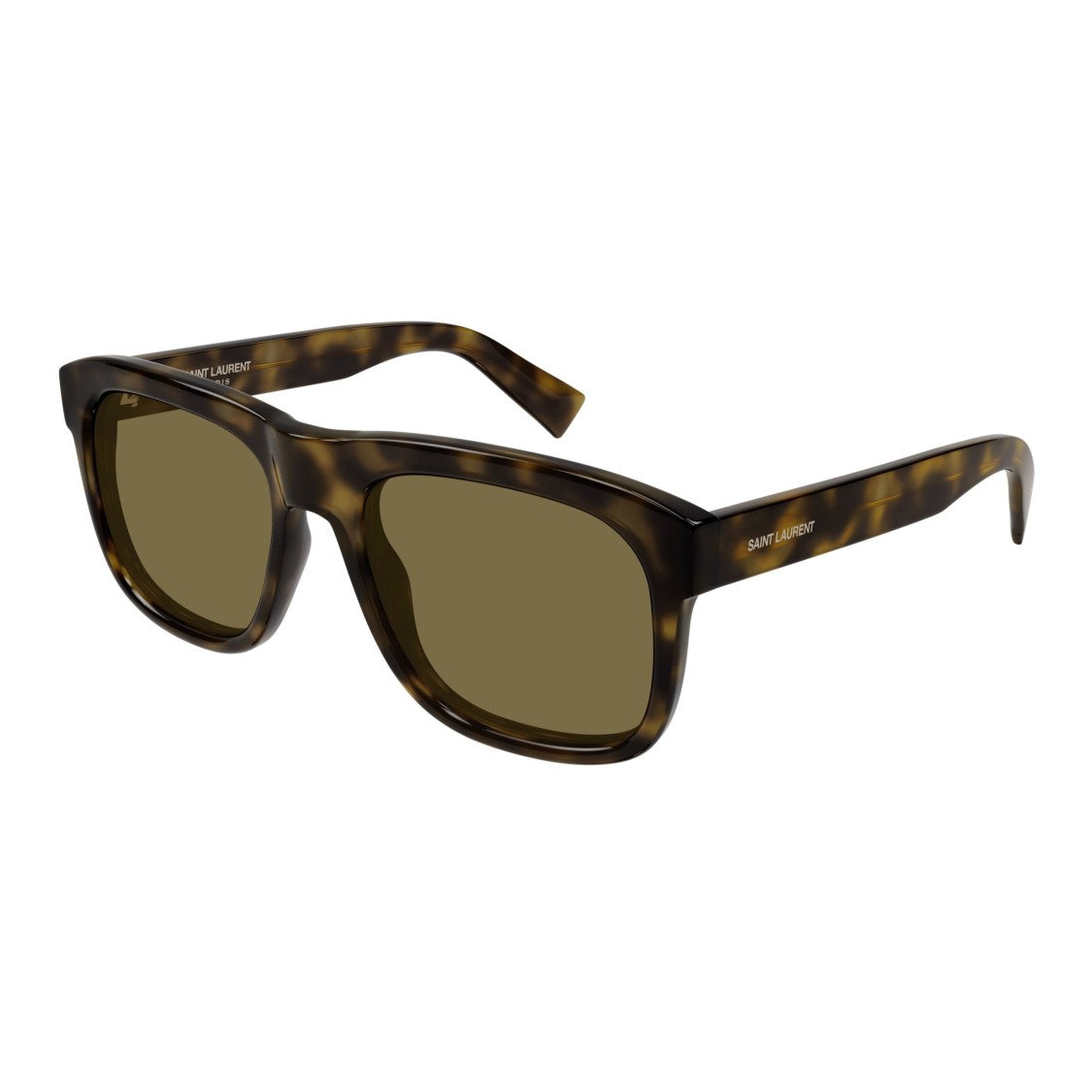 Saint Laurent Sl 558 Bold Square Frame Tortoiseshell Sunglasses