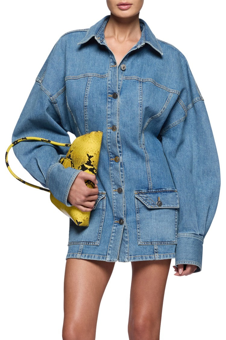 The Attico Dresses Clear Blue