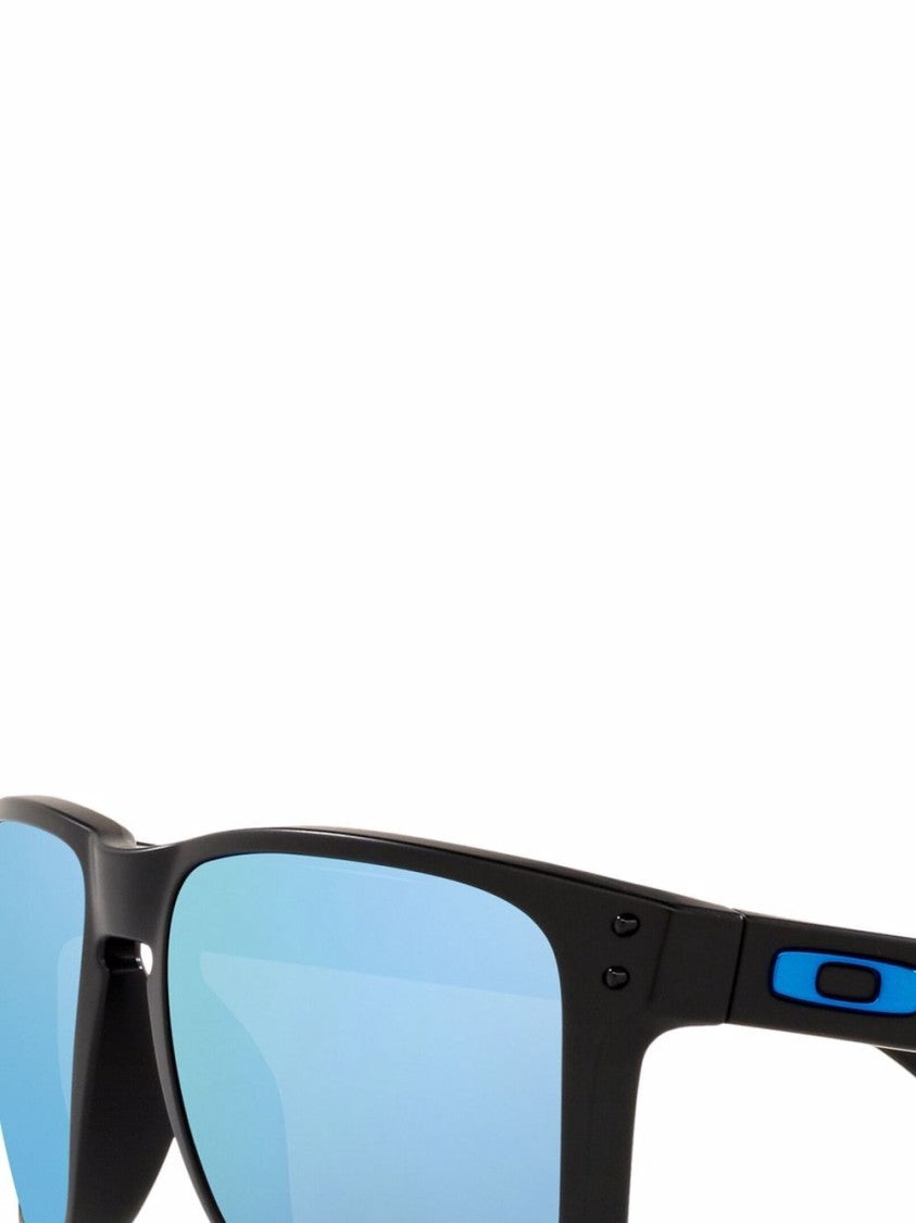Oakley Black Rectangular Light Blue Sunglasses
