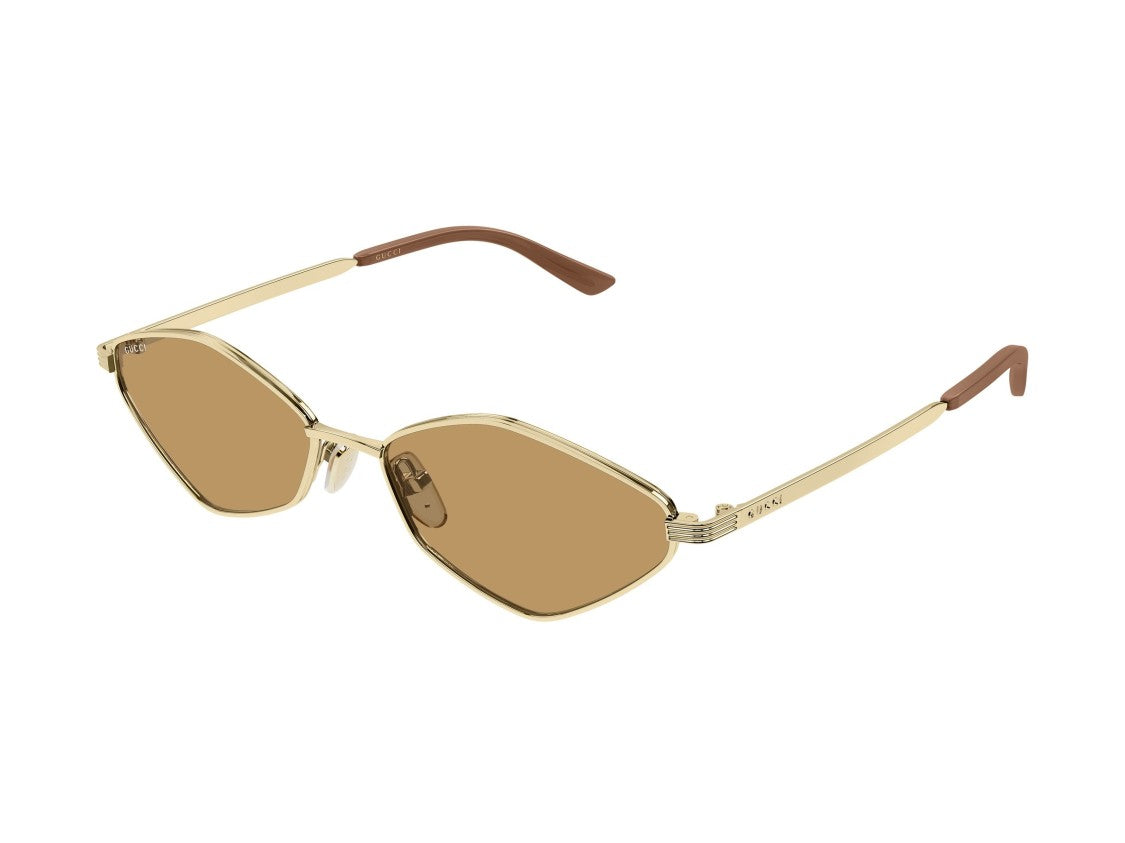 Gucci Gg2222s Gold Metal Geometric Sunglasses