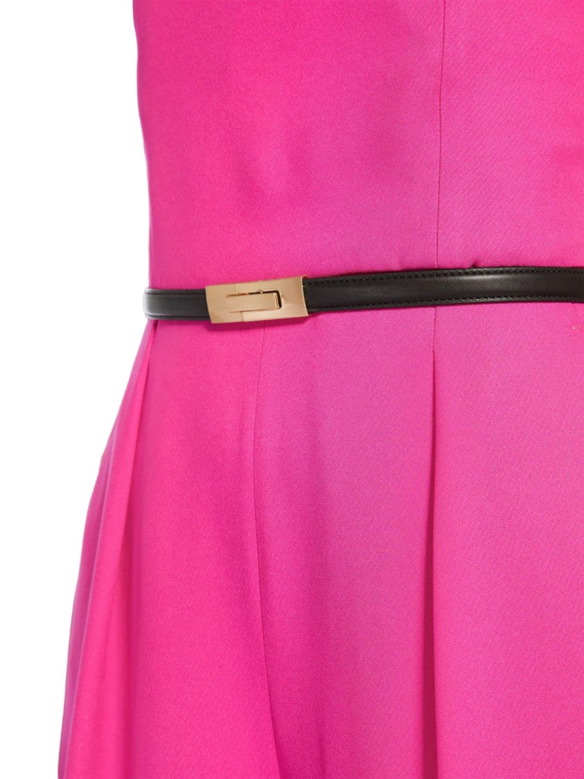 Max Mara Wide-Leg Strapless Jumpsuit With Fitted Bodice