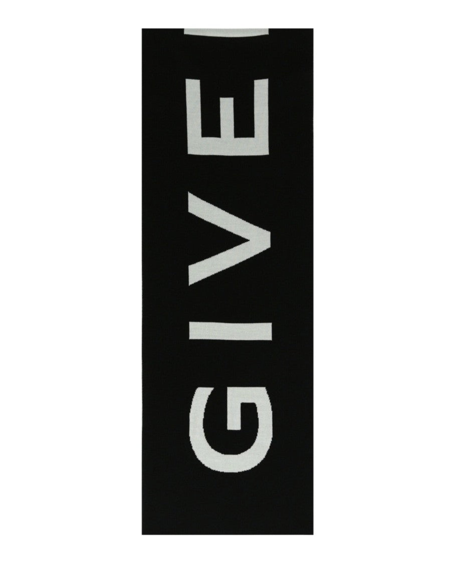 Givenchy Reversible Jacquard Logo Scarf With Contrasting Colors