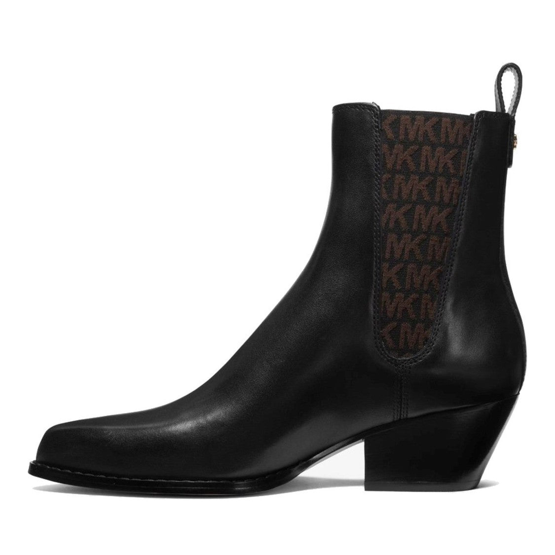 Michael Kors Black Kinlee Leather Monogram Boots