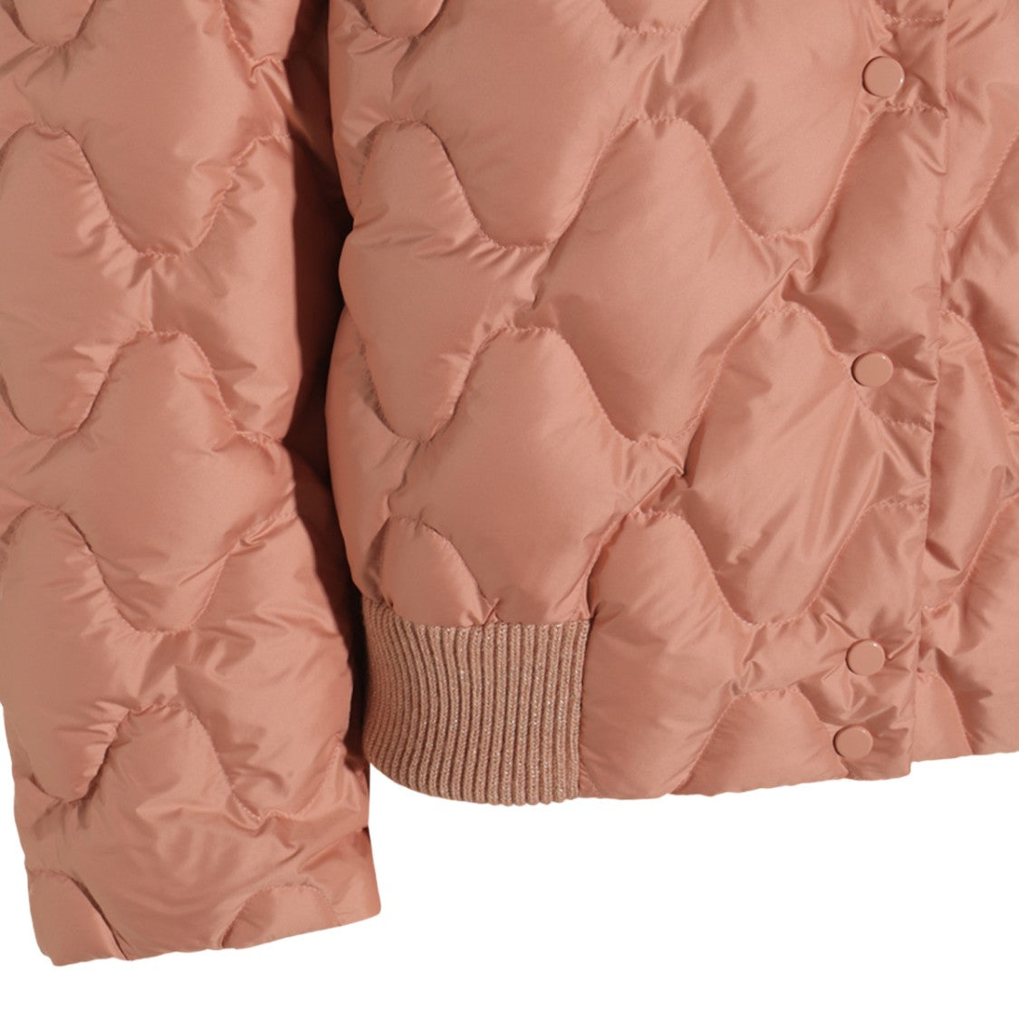 Fabiana Filippi Quilted Short Coat With Ribbed Collar