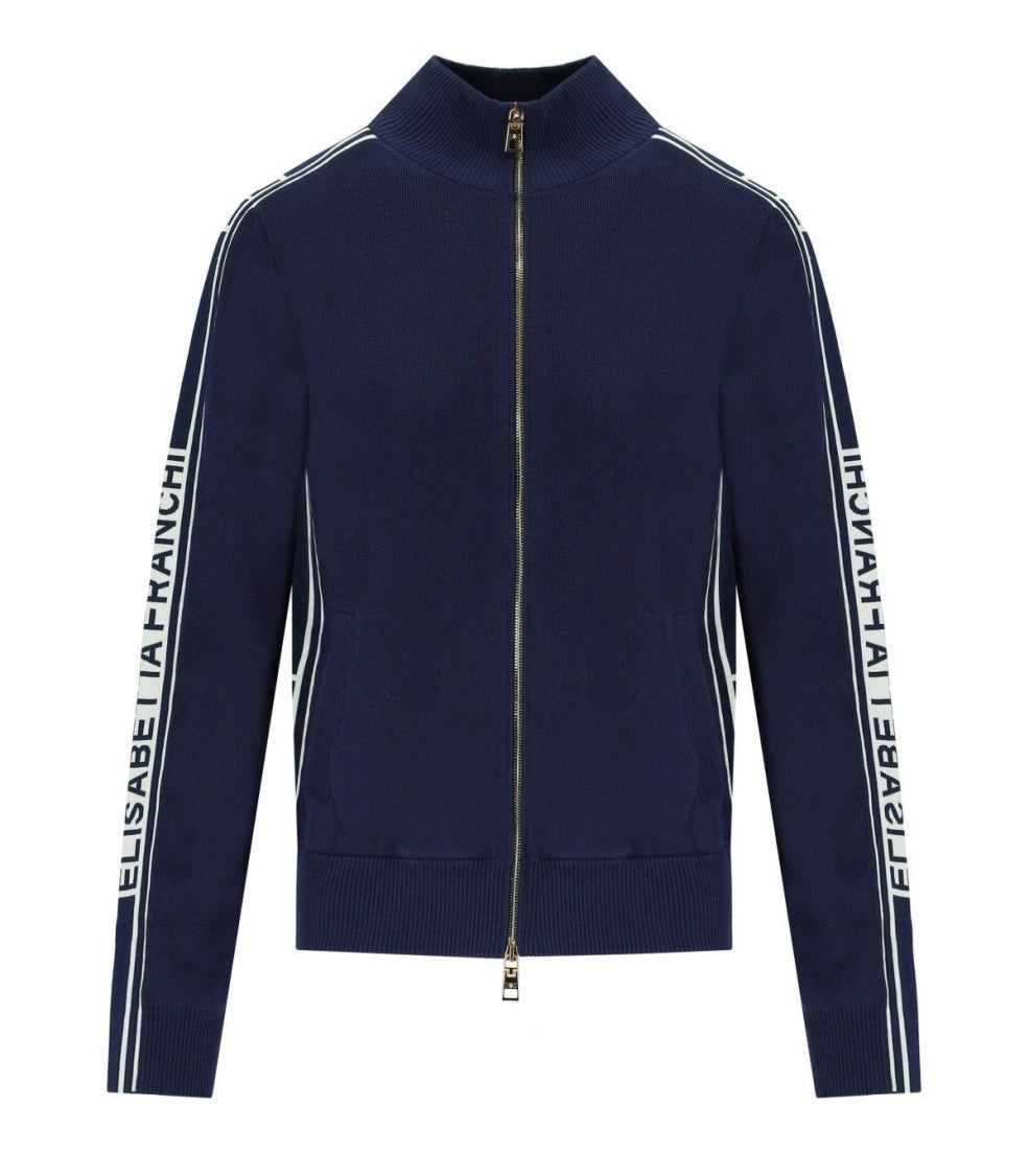 Elisabetta Franchi Oltremare Cardigan With Bands