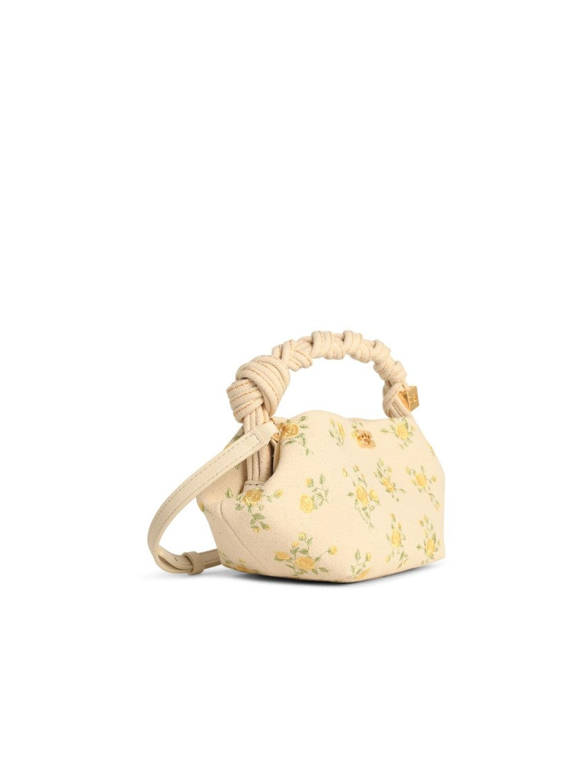 Ganni Mini 'Bou' Bag In Ivory Tela