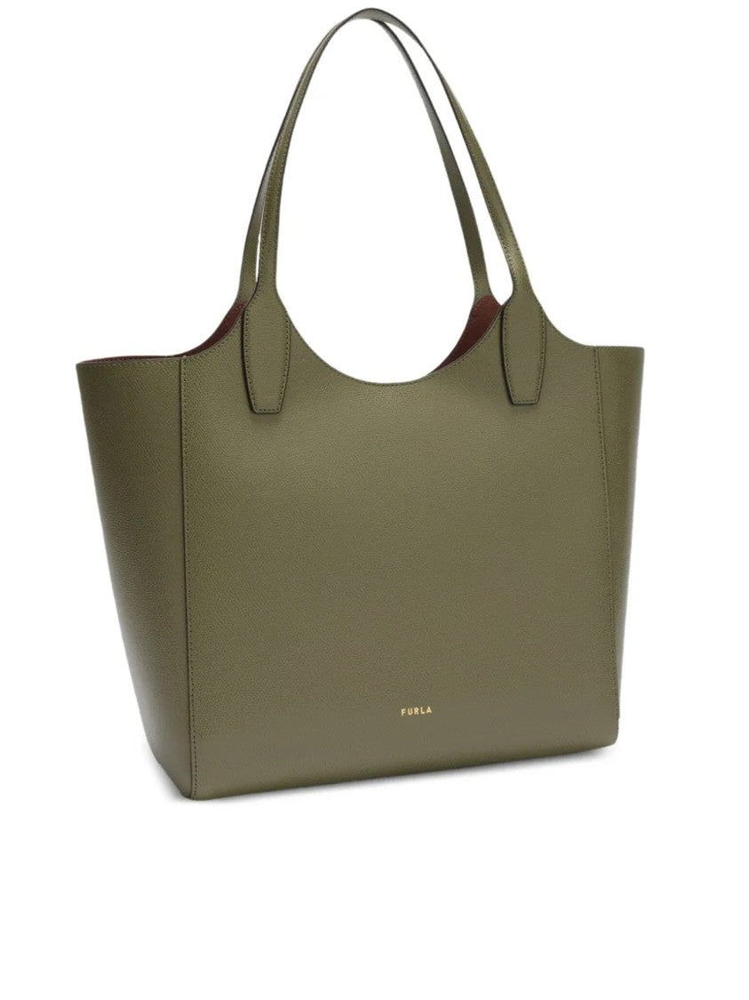 Furla Lea M Tote Textured Leather Handbag