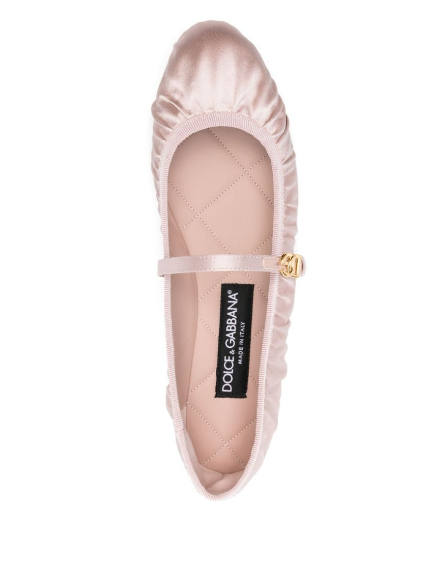 Dolce & Gabbana Satin Ballet Flats