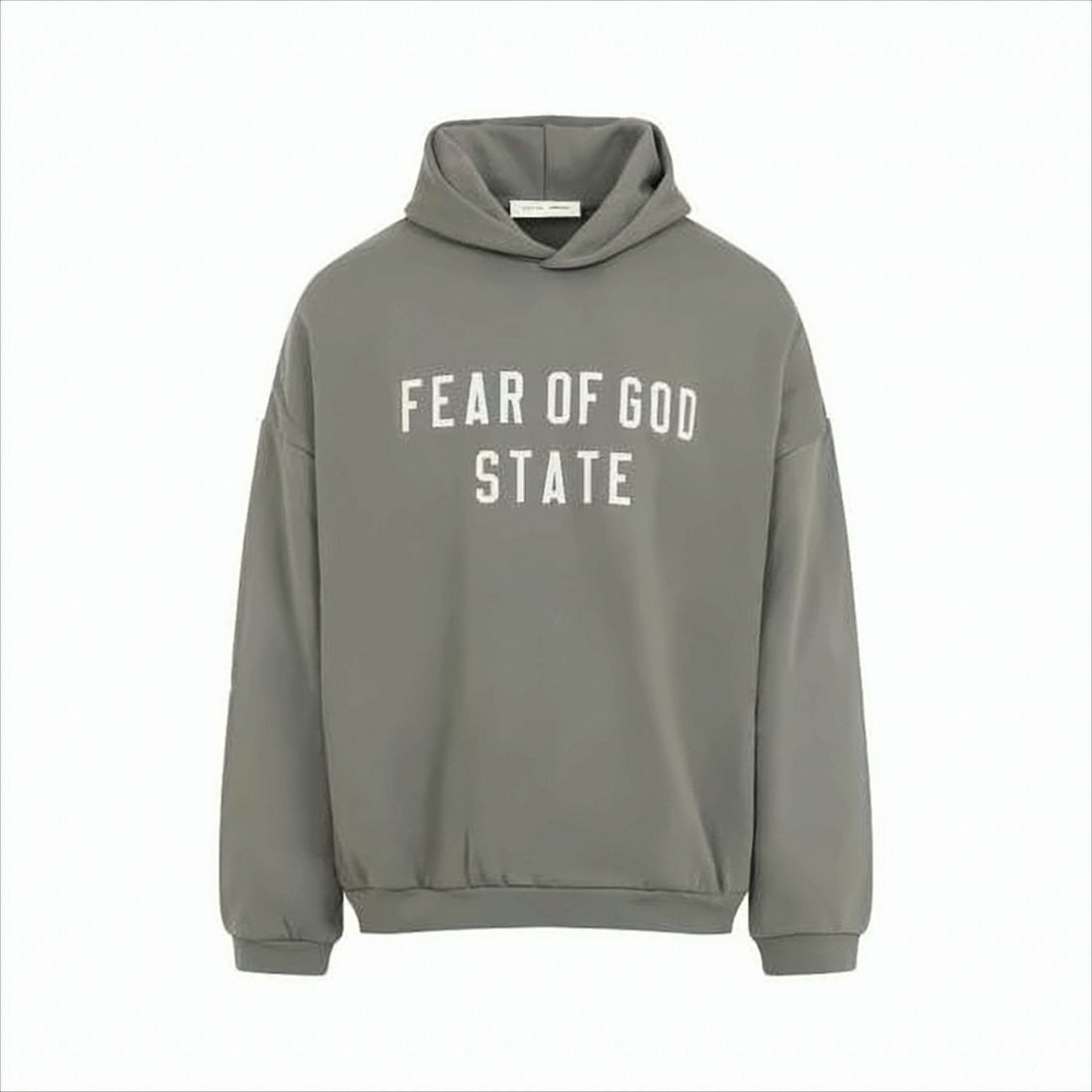 Fear Of God Relaxed-Fit High-Neck Hoodie With Bold Text Detail