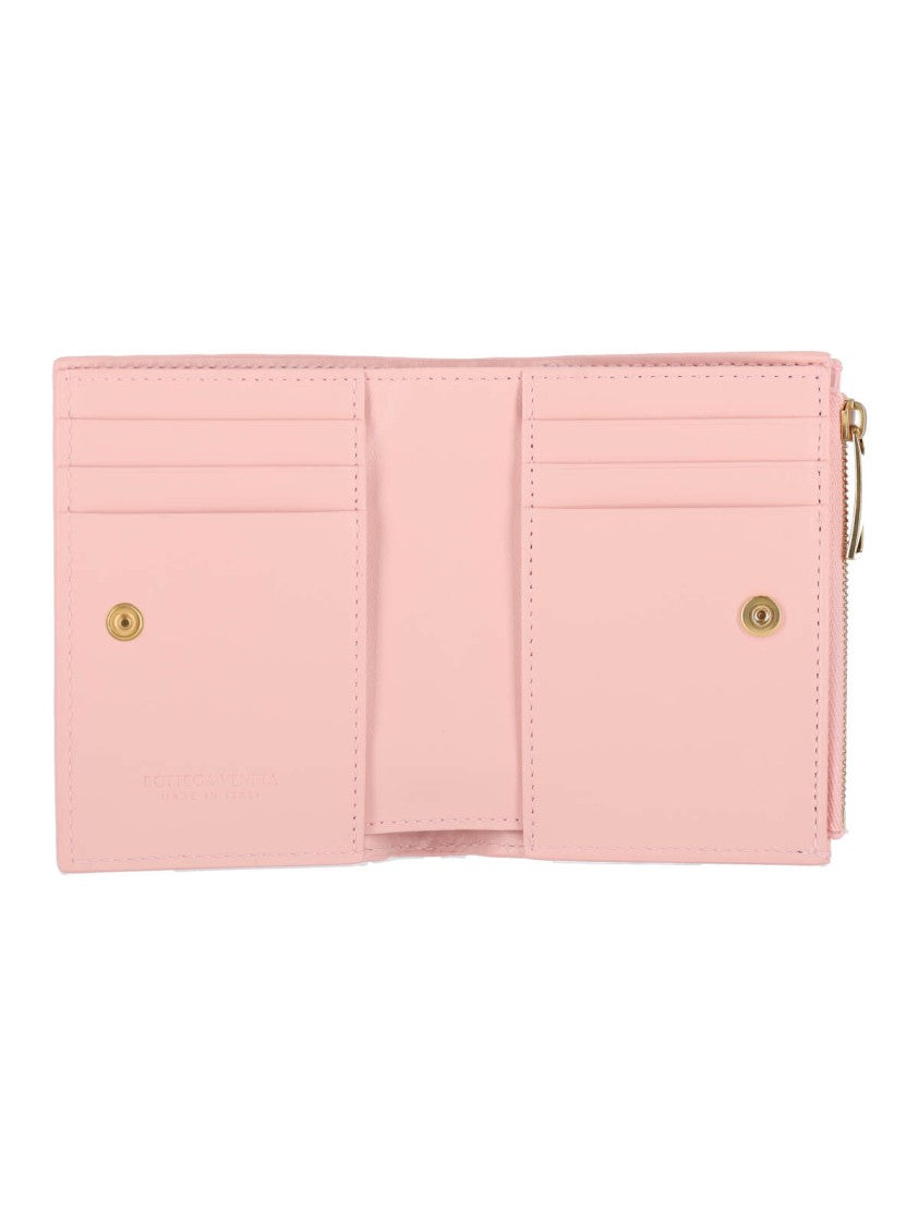 Bottega Veneta Small Bi-Fold Wallet – Pink