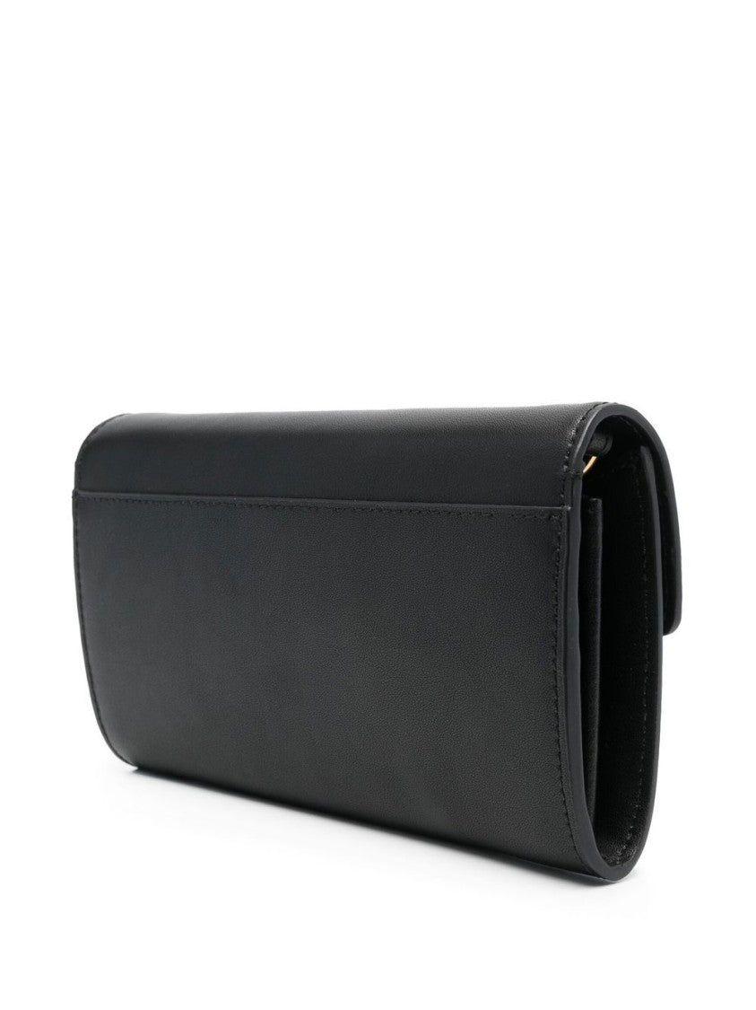 Pinko Black Love Birds Flap Wallet