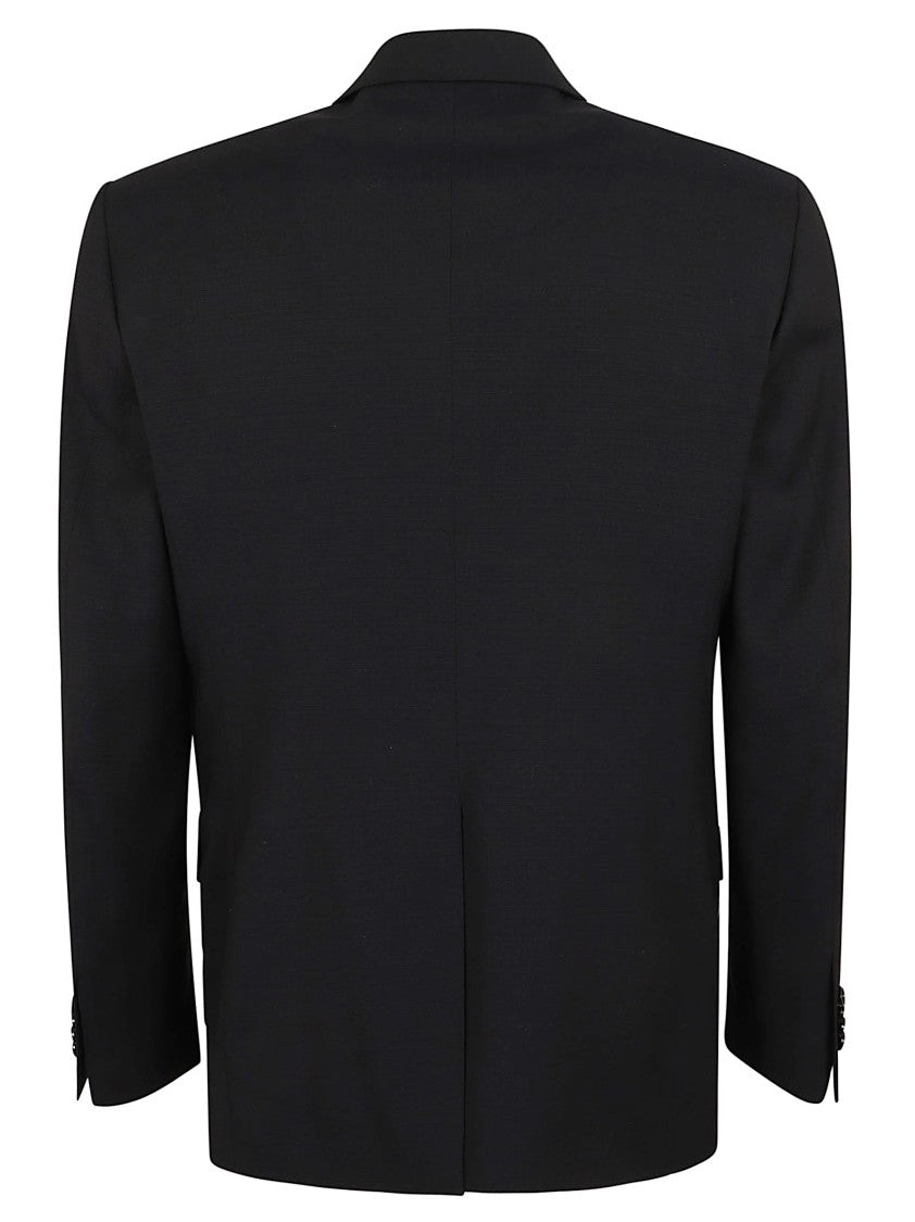 Lardini Slim Fit Black Suit With Notched Lapels