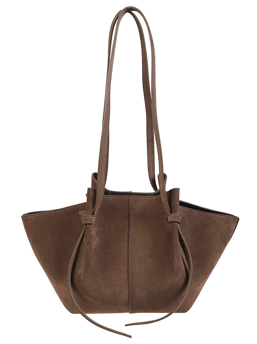 Yuzefi Mochi Bag Trapezoidal Brown Leather Shoulder Bag