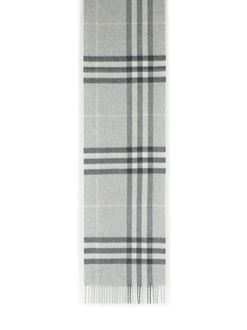 Burberry 'Mu Giant' Grey Cashmere Scarf