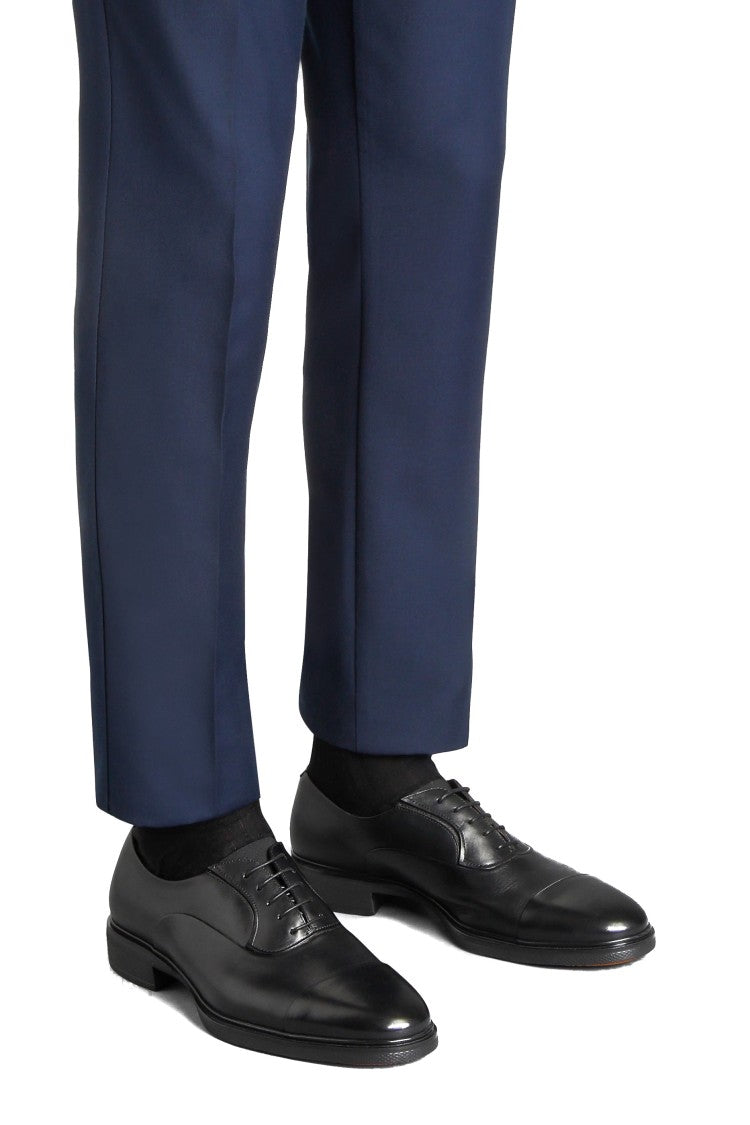 Santoni Easy Leather Lace-Up Shoes