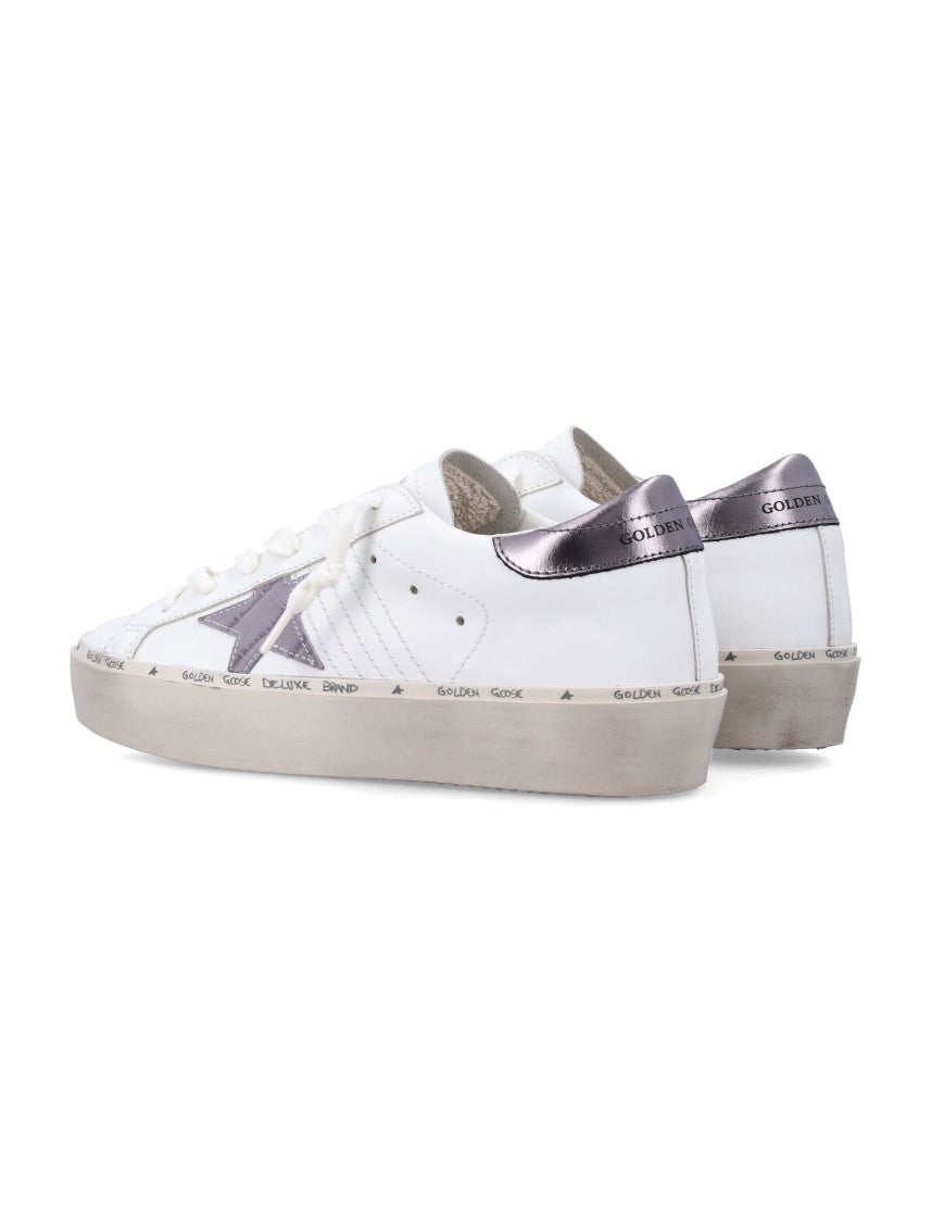 Golden Goose Hi Star Sneakers With Metallic Croco-Effect