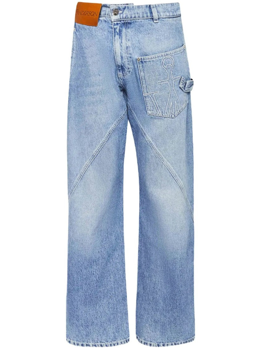 J. W. Anderson Blue Workwear Straight-Leg Jeans