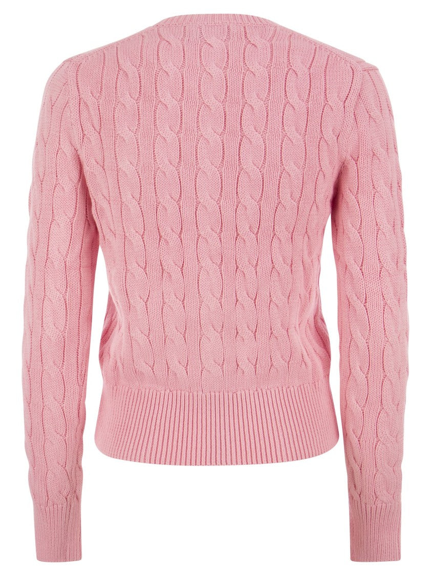 Polo Ralph Lauren Plaited Cardigan With Long Sleeves