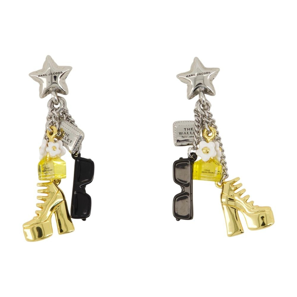 Marc Jacobs Mini Icon Charm Earrings - Metal - Gold