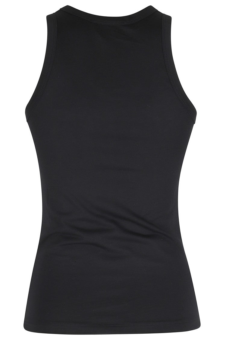Coperni Black Lightweight Logo Tone-On-Tone Cotton-Blend Tank Top