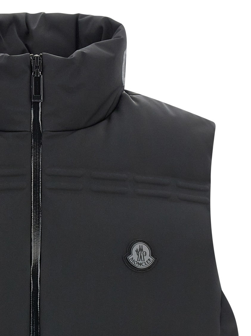 Moncler Genius Technical Fabric Vest With High Neck And Embossed Detail