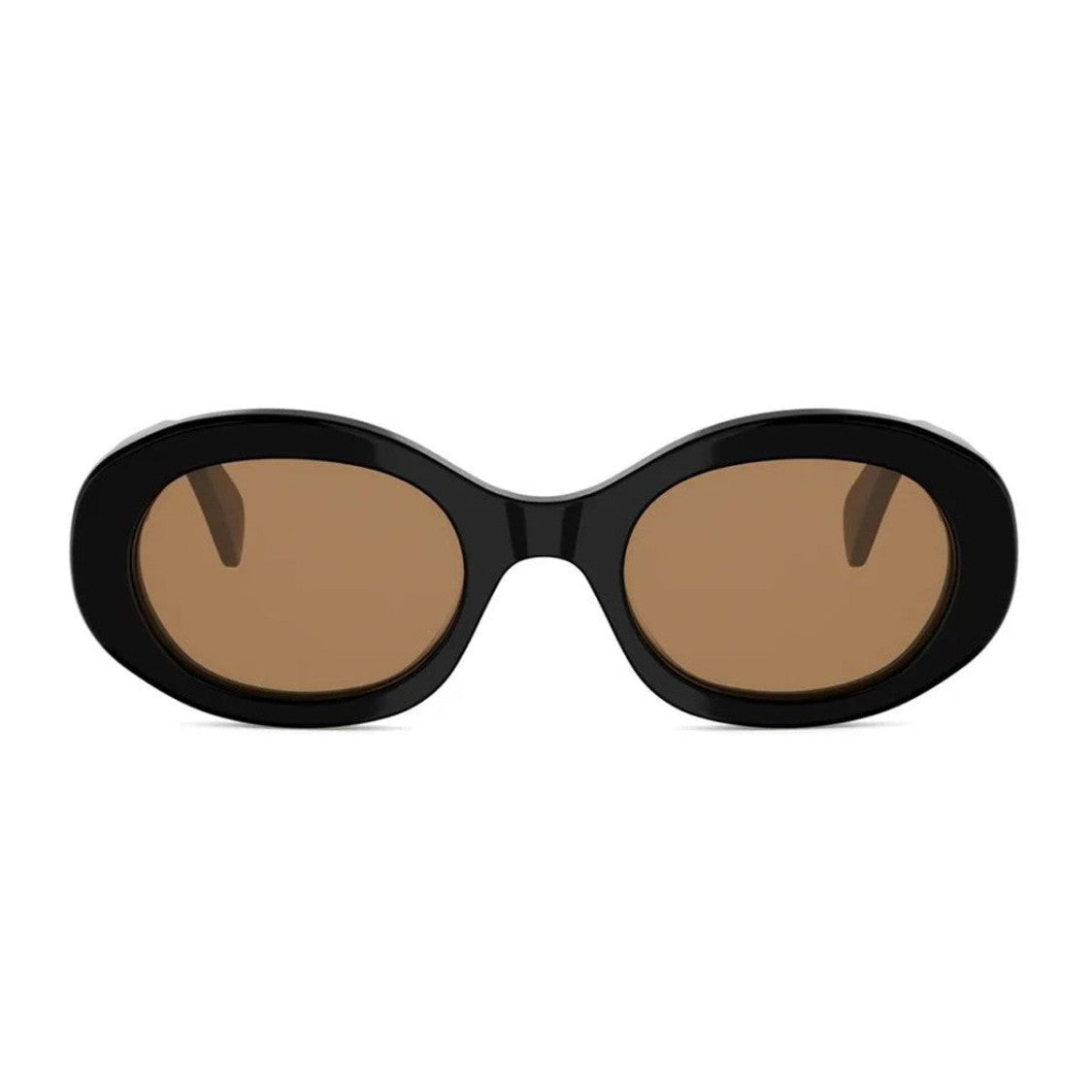 Celine Black Triomphe Cl40194u Acetate Oval Sunglasses