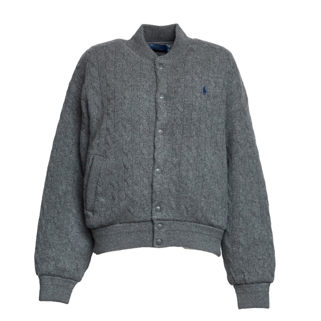 Polo Ralph Lauren Cable-Knit Wool And Cashmere Bomber Jacket