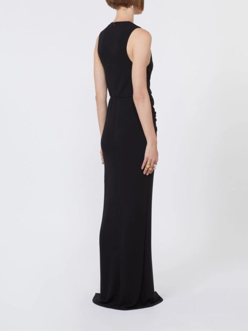 Sportmax Black Waist Draping Dress
