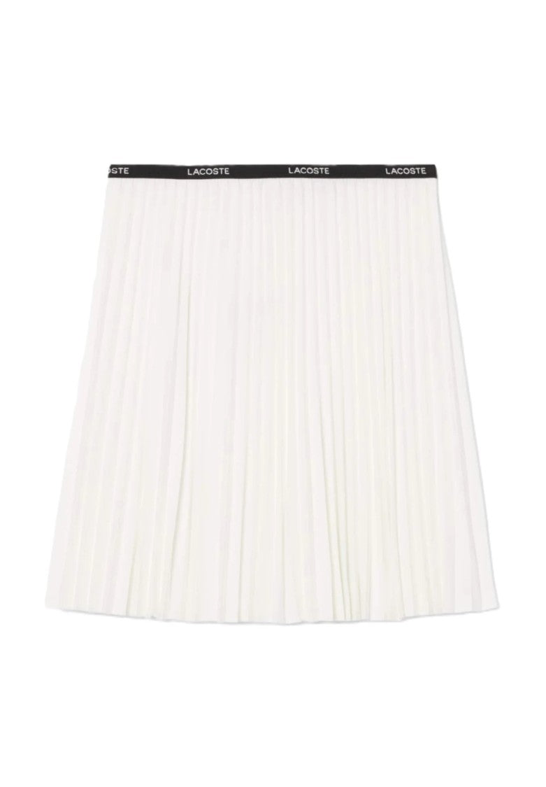 Lacoste White Short Pleated Mini Skirt