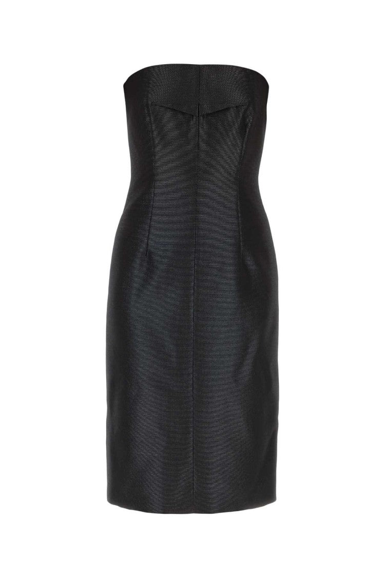 Sportmax Black Twill Mallo Sheath Dress