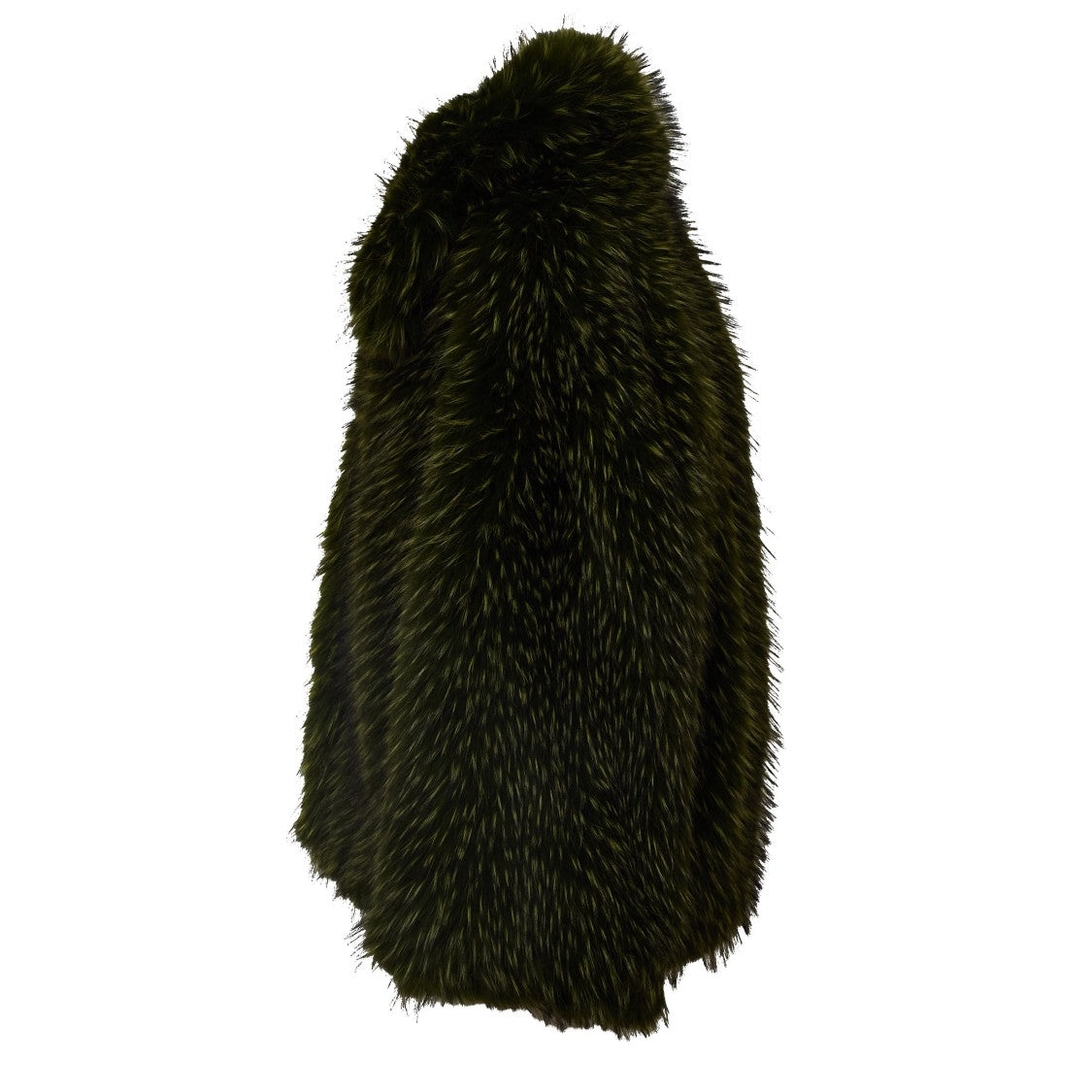 Essentiel Antwerp Green Kastanje Faux Fur Oversized Coat