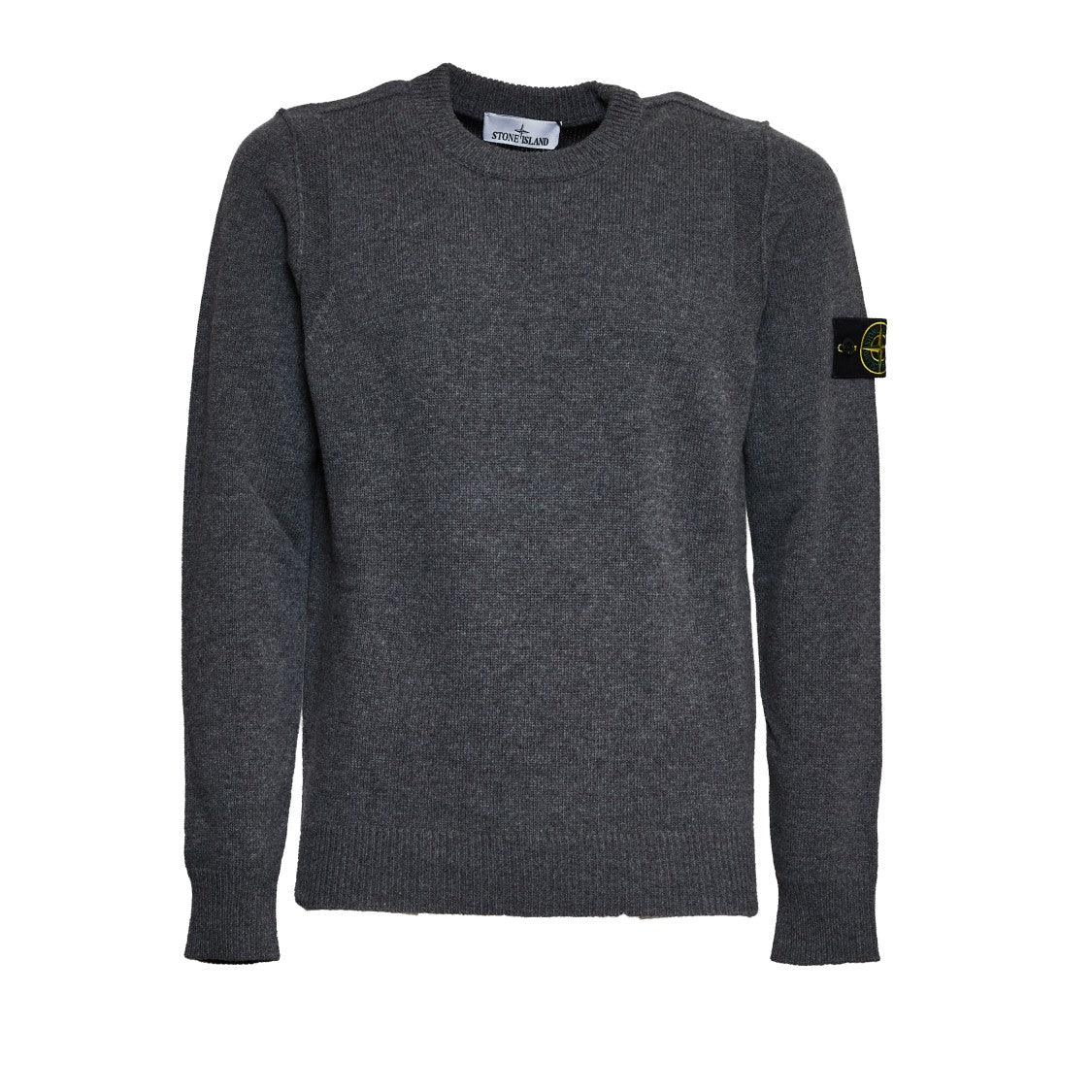 Stone Island Lambswool Sweater With Detailed Stitching
