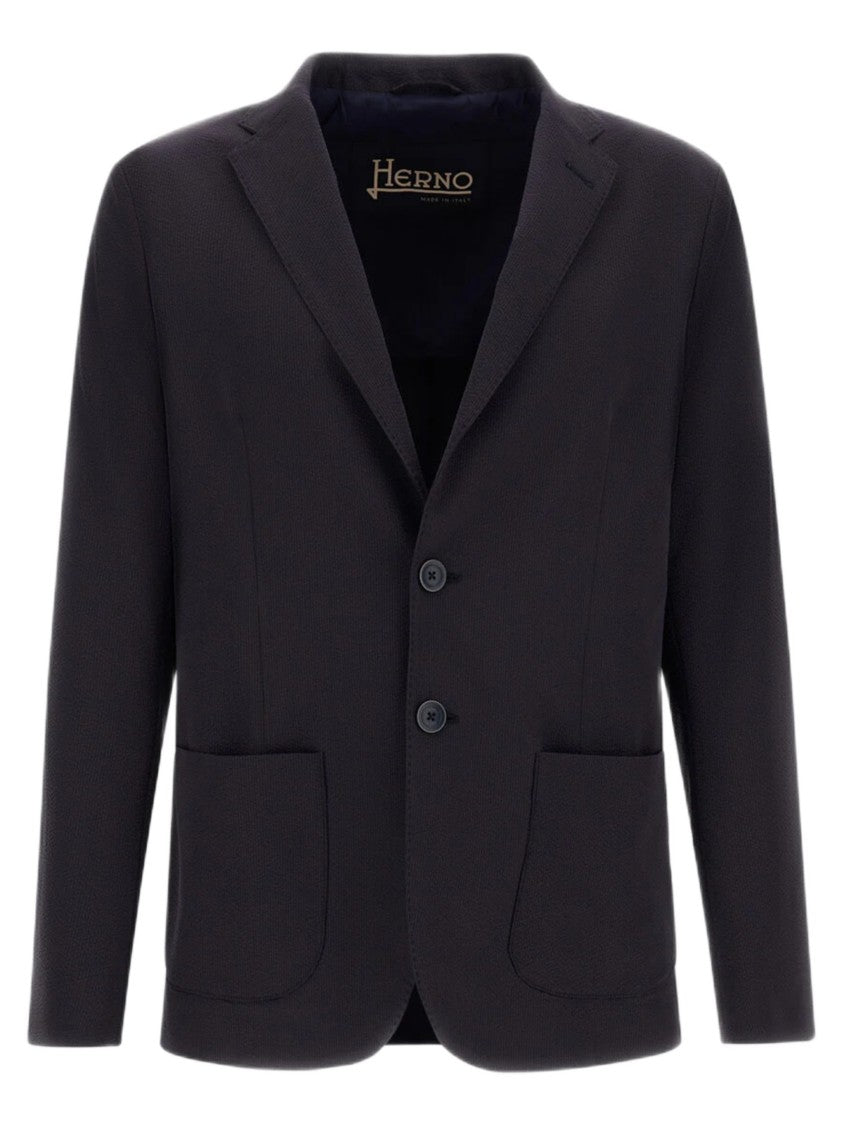 Herno Tailored Regular-Fit Blazer In Fine Virgin Wool