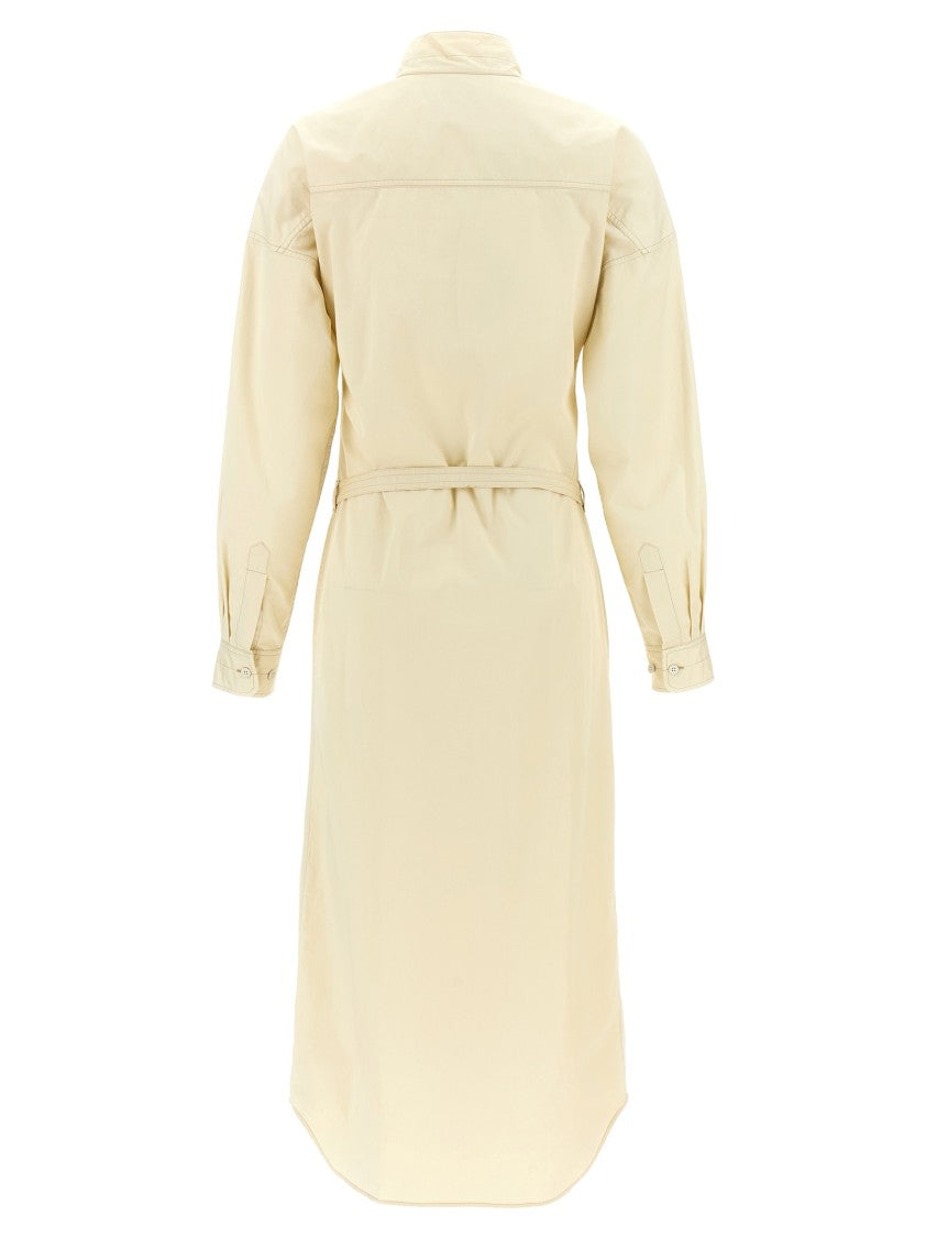 Lemaire Light Cotton Satin Midi Dress