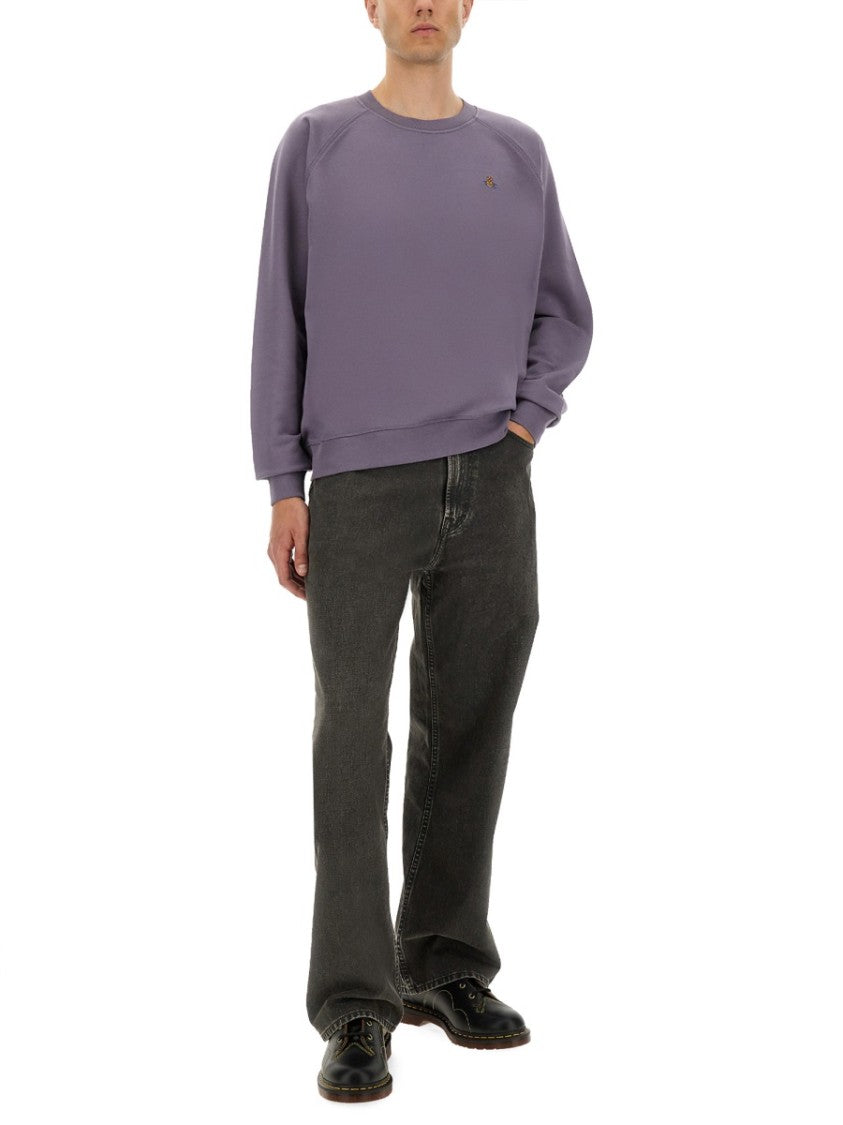 Vivienne Westwood Raglan Sleeve Sweatshirt In Soft Cotton