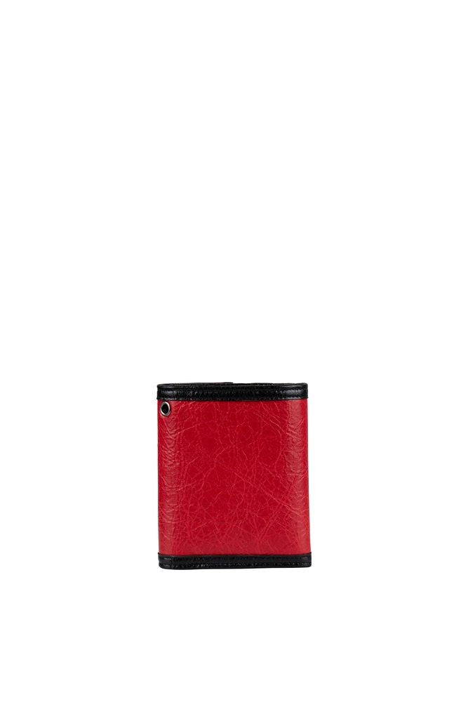 Balenciaga Textured Leather Wallet With Velcro Closure