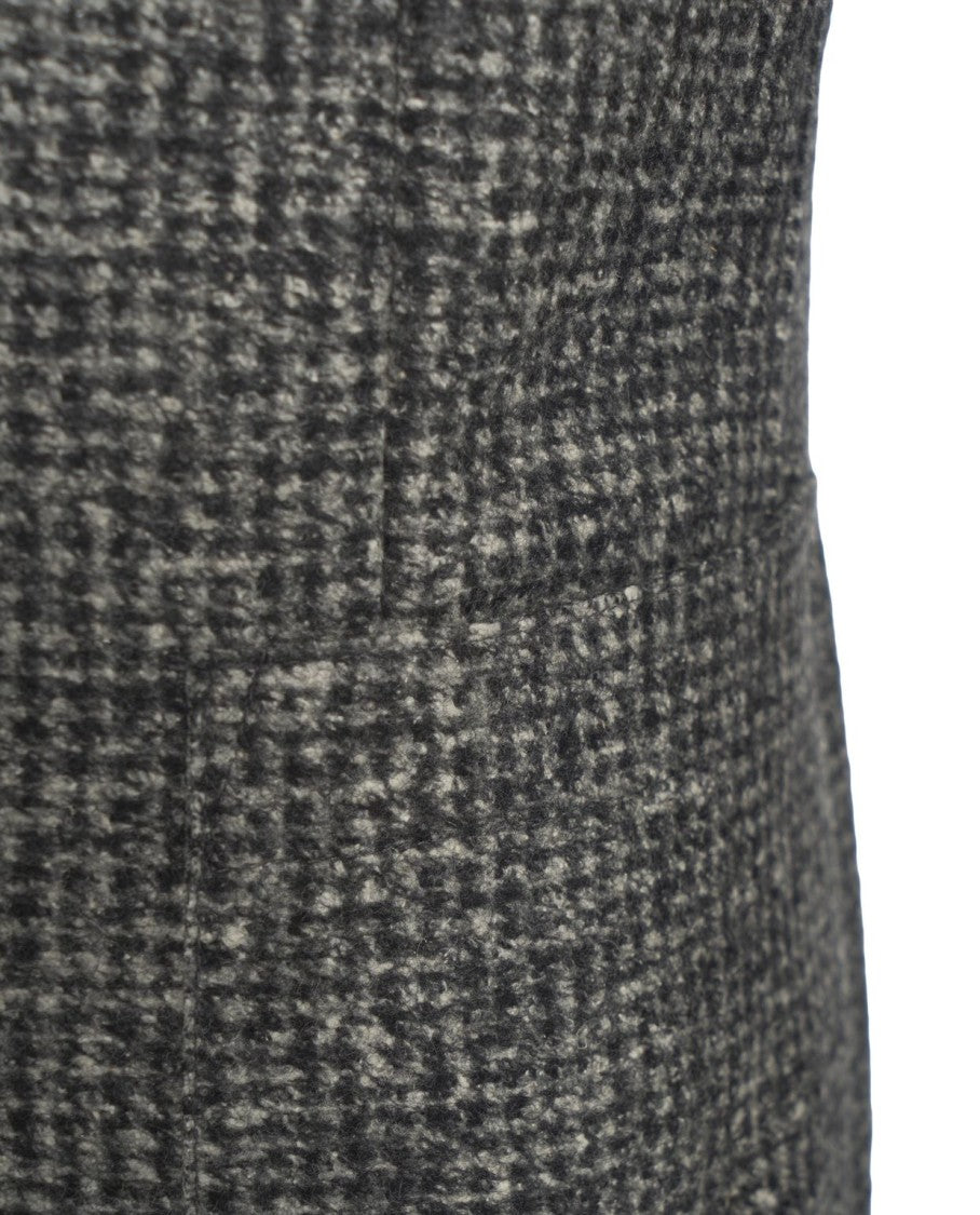 Bob Tailored Blazer With Checkered Pattern And Elegant Detailing