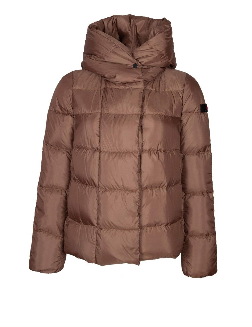 Peuterey Tucano Mqn Superlight Down Jacket In Recycled Fabric, Brown