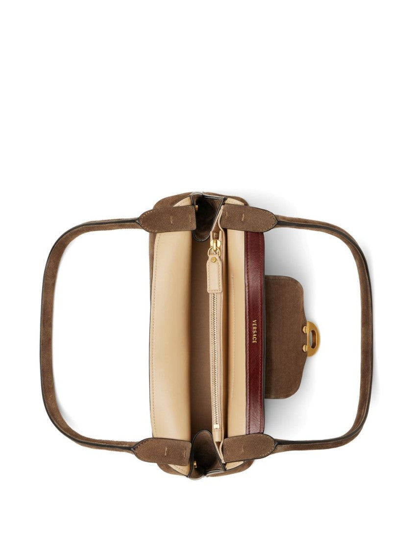 Versace Vivian Small Suede Medusa Handbag