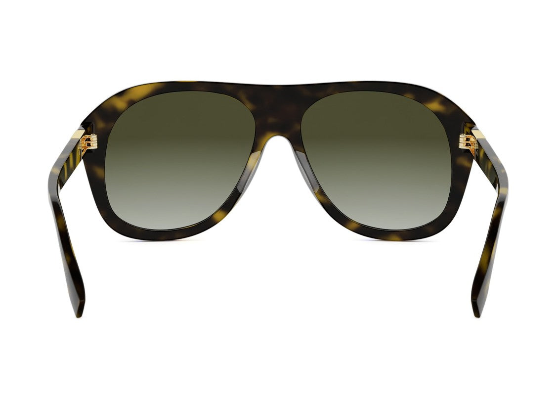 Fendi Fe40223i Oversized Square Tortoiseshell Acetate Sunglasses