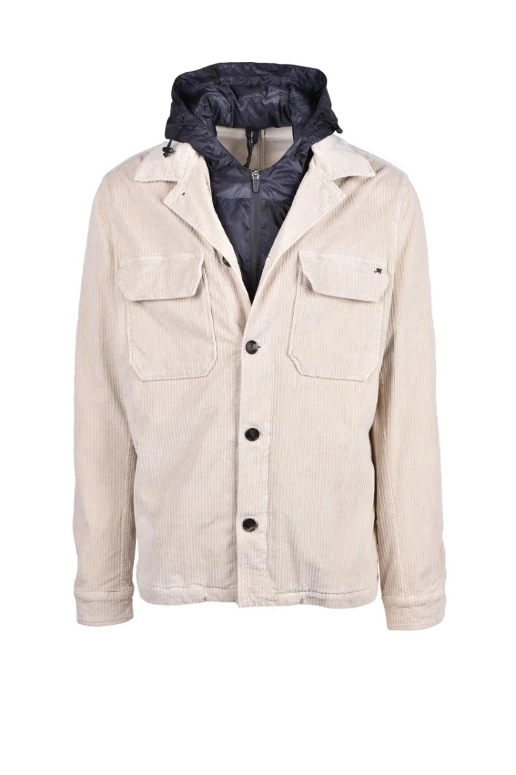 Mason's Velvet Shirt Jacket - Beige