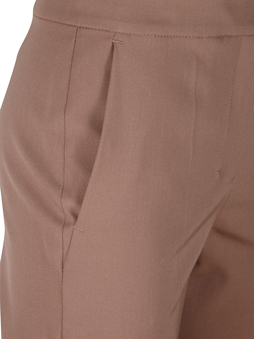 Max Mara Tailored Straight-Leg Pants With Mid-Rise Waist And Pleats
