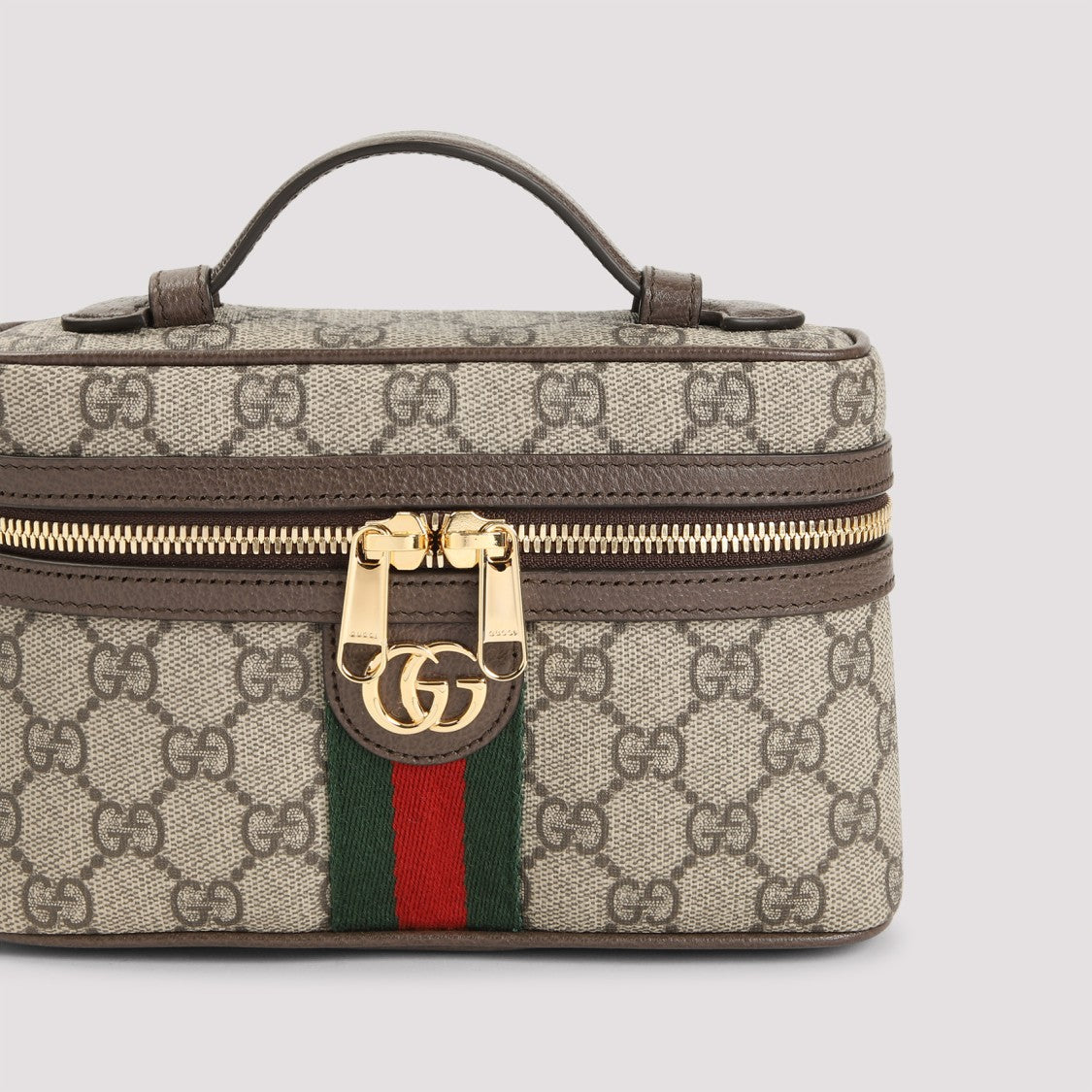 Gucci Ophidia Brown Textile Gg Supreme Pouch