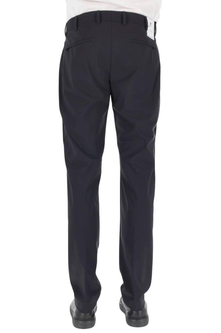 Pt Torino Slim-Fit Minimalist Trousers With Epsilon Fit Design