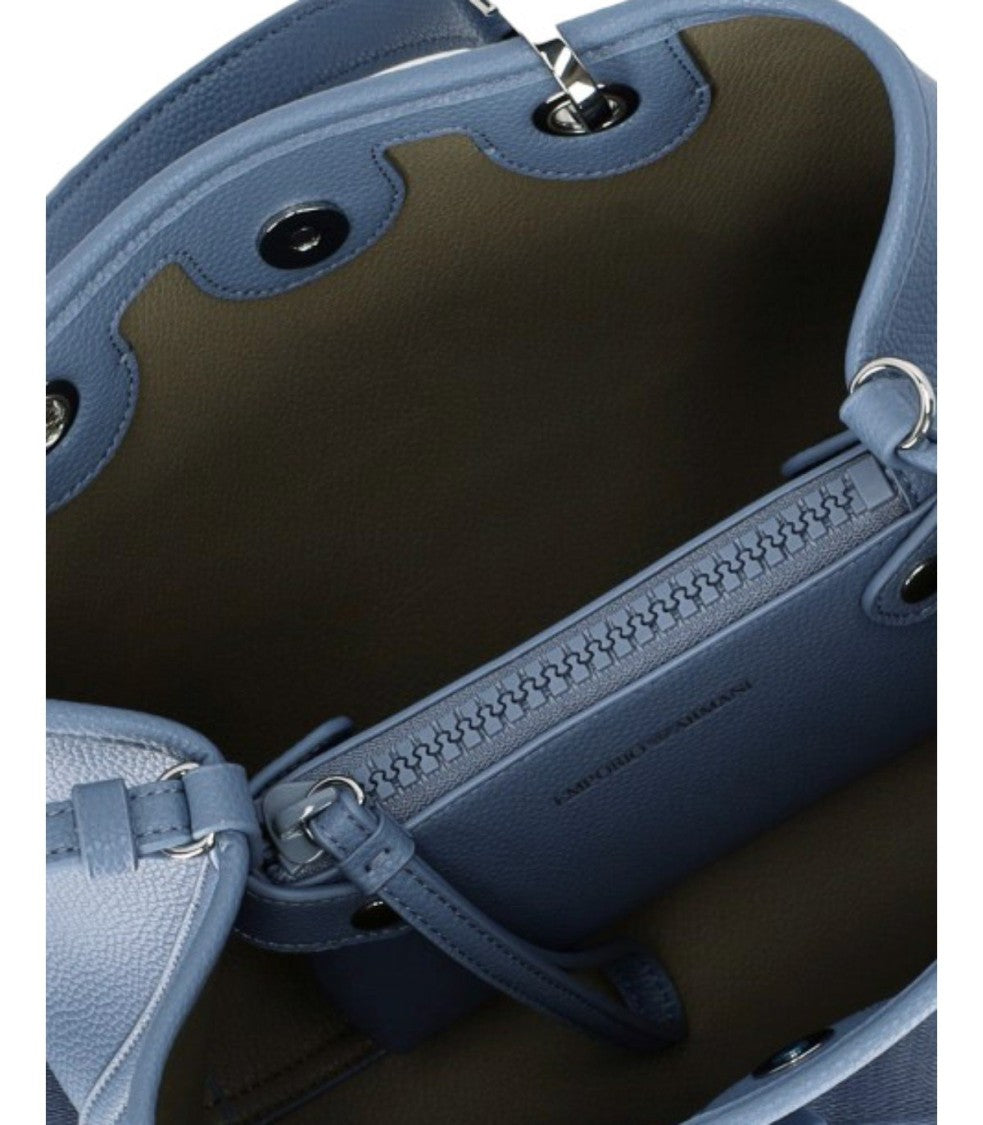 Emporio Armani Myea Asfalto Terra Small Shopping Bag