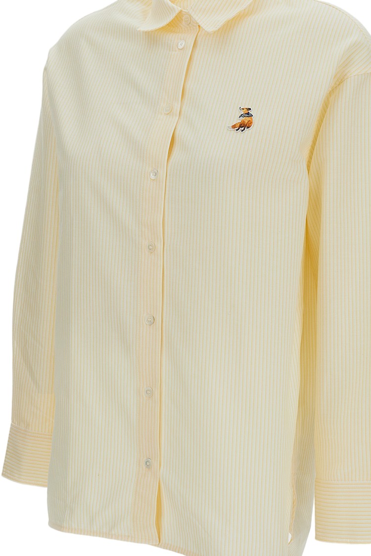 Maison Kitsuné Yellow Dreaming Fox Casual Shirt