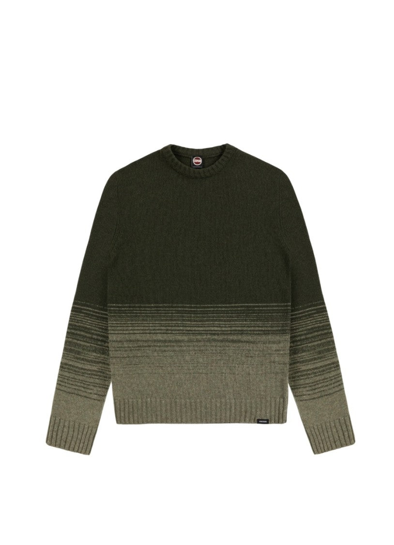 Colmar Two-Tone Gradient Crewneck Ribbed Sweater