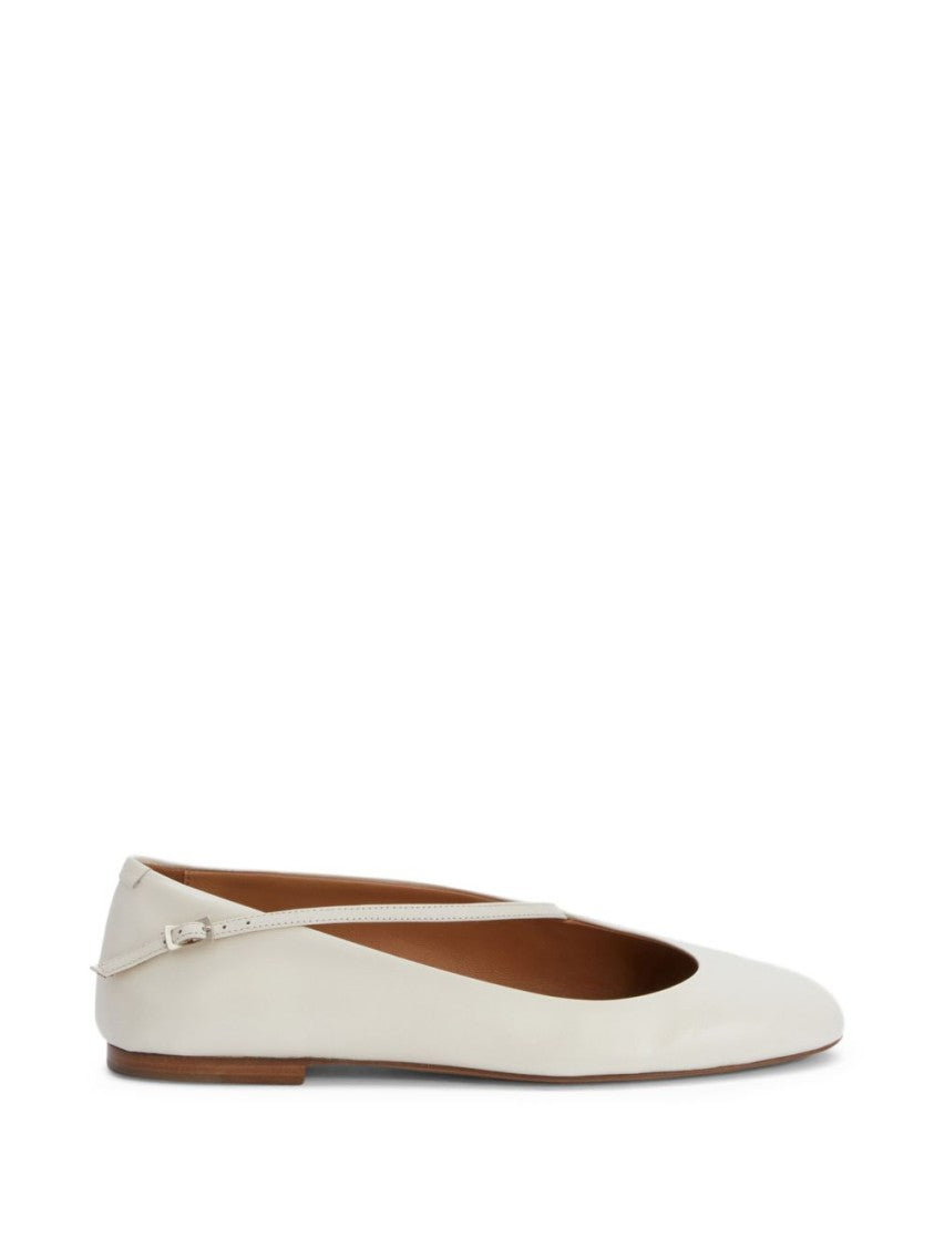 Jil Sander Pointed Toe Leather Flats