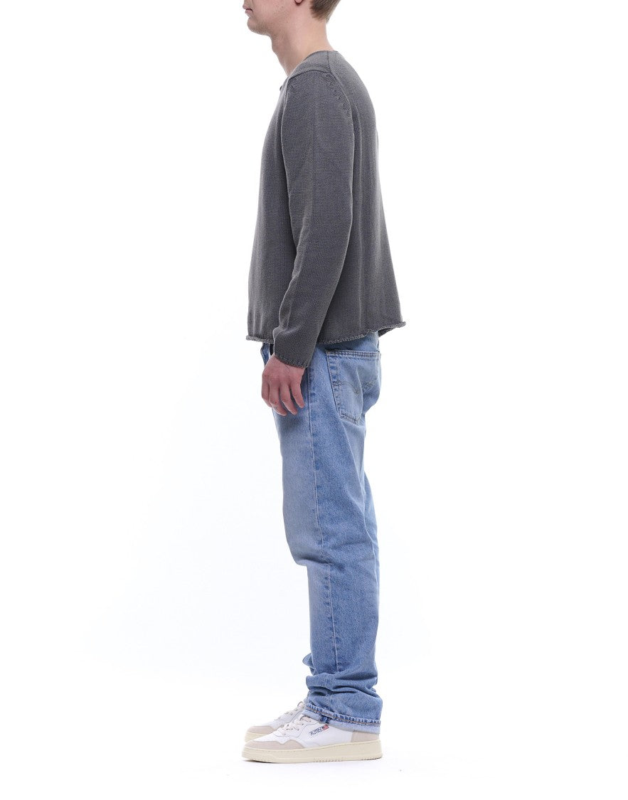 Fabrizio Del Carlo Textured Knit Crewneck Sweater